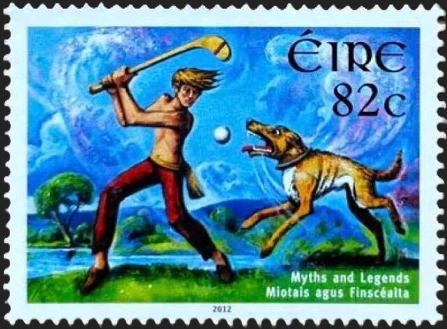 クー・フーリン（Cú Chulainn）少年時代と番犬の逸話 ケルト神話切手 Ireland 2012 Myth and Legends
