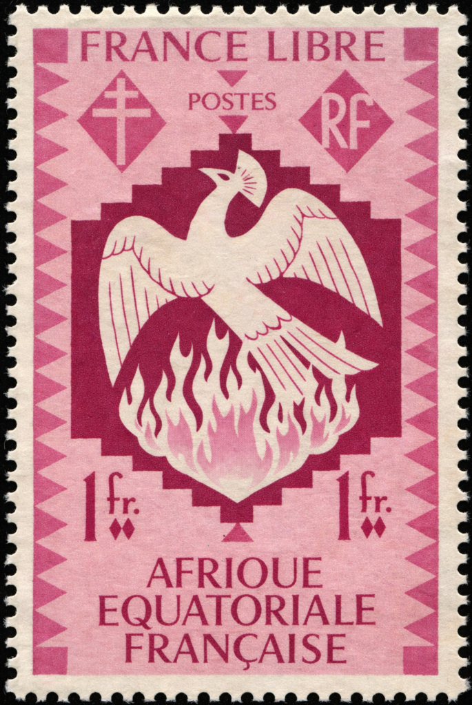 フェニックス（Phoenix）自由の精神　フランス領赤道アフリカ切手 French Equatorial Africa 1941