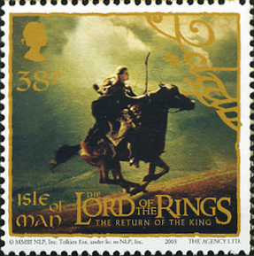 レゴラス（Legolas）エルフの戦士 マン島2003 Lord of the Rings fantasy stamp Isle of Man 2003