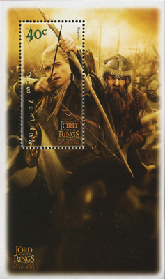 レゴラス（Legolas）エルフ族 ロード・オブ・ザ・リング ニュージーランド2002 fantasy stamp New Zealand 2002