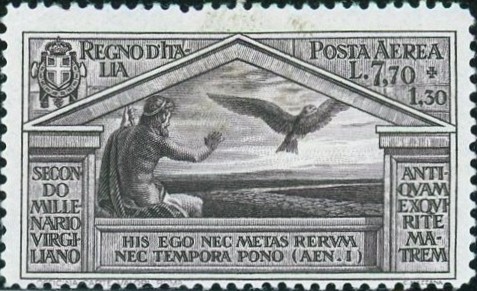 ゼウス（Zeus）鷹を操るジュピター ギリシャ神話 ローマ神話切手 Greece 1930