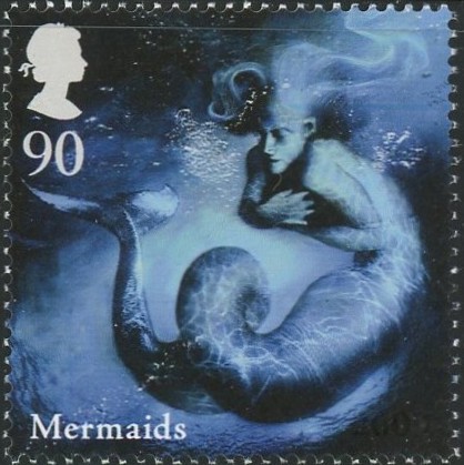 マーメイド（Mermaid）を描いた伝説の生き物切手｜イギリス（United Kingdom） 2009年
