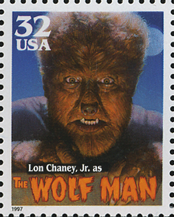 狼男・ワーウルフ（Werewolf）を描いたヨーロッパ伝承切手｜アメリカ（United States）1997年