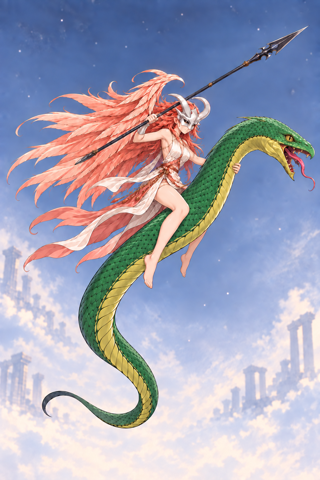 『女神転生』の魔王アスタロト(Astaroth)をモチーフとしたイメージイラスト