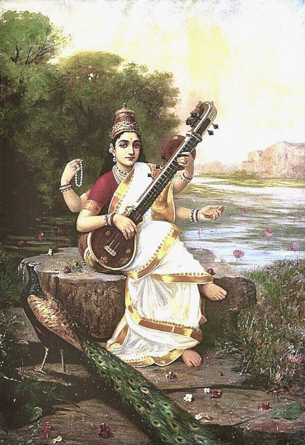 サラスヴァティ｜知恵と音楽の女神を切手と女神転生で解説｜Sarasvati